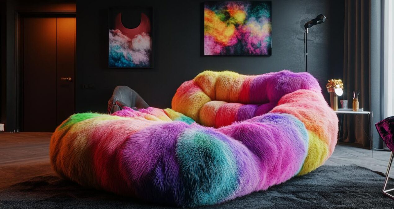 Experience Comfort and Style with the Fluffy Monster Chaise